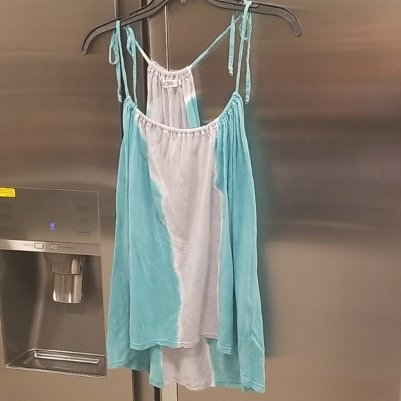 💕MICHAEL STARS💕 Tie-dye Tie Sleeve Tank Top - Picture 1 of 6